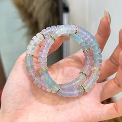 巧恩珠宝天然梦幻玛瑙玉髓多巴胺色系闺蜜手串直切手链厂家直销
