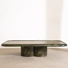 意式轻奢风天然大理石设计师款现代简约别墅客厅家用网红咖啡桌