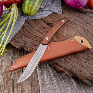 Damascus Vg10 Steel Multi-Purpose Knife, Fruit Knife, Meat Knife, Melon and Fruit Peeling Household Cross-Border Export Knife