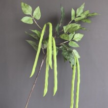 森系仿真花龙须草PU豇豆美陈婚庆婚礼场地场景布置绿色系仿真绿植