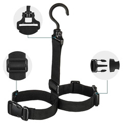 Fishing wader boot lanyard wader shoe rack outdoor rain shoe hanger lanyard with adjustable fishing wading boot rack