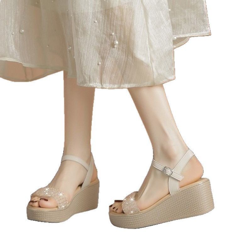 2026 verano nuevo estilo versátil muffin zapatos de estilo ligero zapatos de mujer