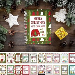 MERRY CHRISTMAS! GIFT CARD BOOK Hardcover & Durability Line