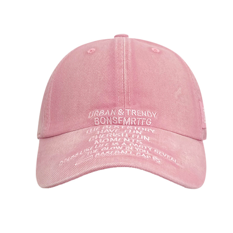 2025 nuevo gorro retro americano sombrero de boca de pato sombrero de protección solar sombrero de béisbol lavado con agua para hombres bordados sombrero de tapa blanda para niños