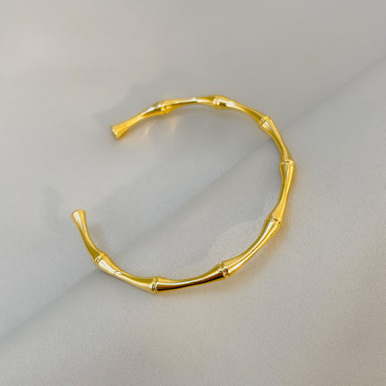 Simple Style C Shape Copper Bangle In Bulk display picture 4