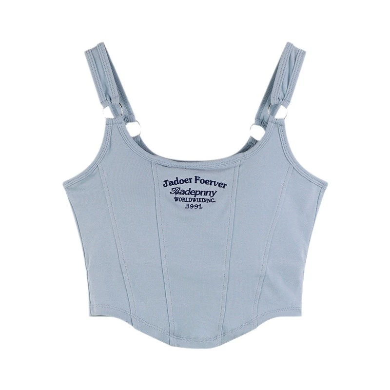 Tube Summer Top — Bra-Style Crop with Cups, One Size (Black/Blue/White/Gray)