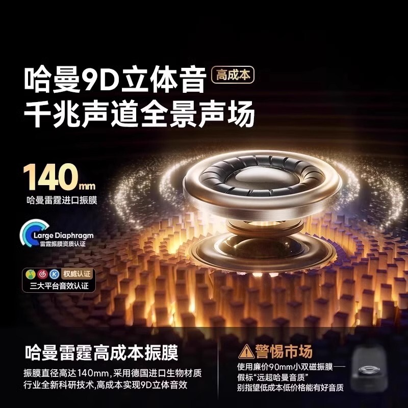 Huaqiang North Harman Kardon Bluetooth スピーカー ガラス第 5 世代サブウーファー高品質デスクトップ コンピューター オーディオ|undefined