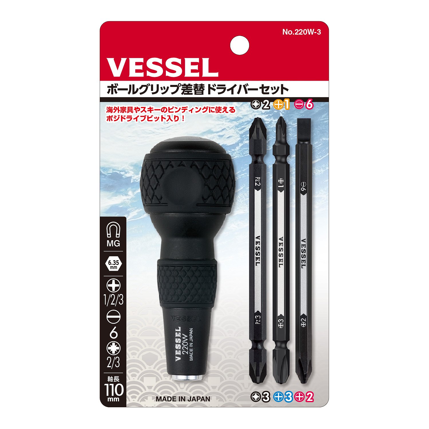 Mango para Puntas de Destornillador con Carraca 1/4 6.3mm de Acero al Carbono