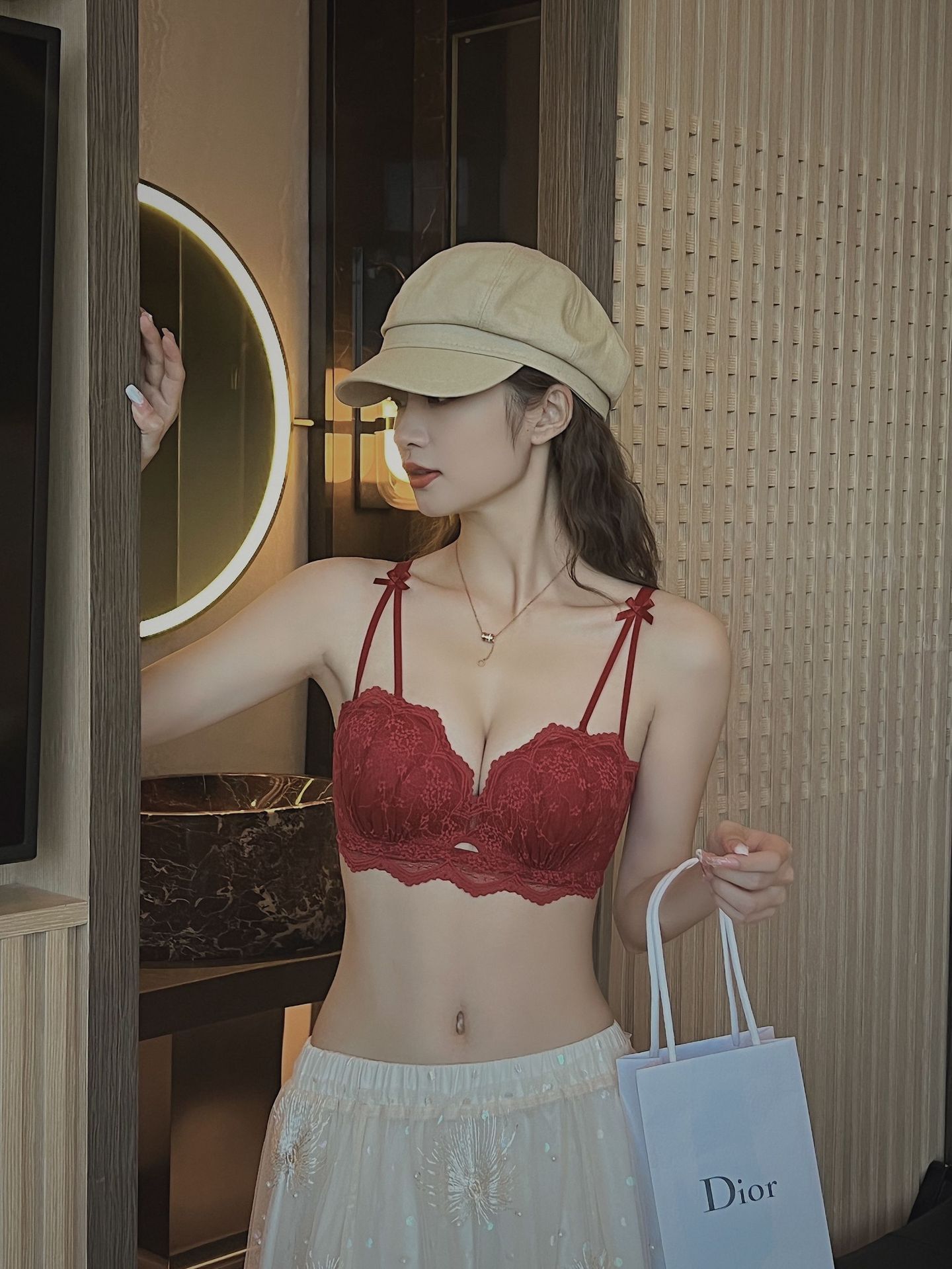 빨간 단일 조각