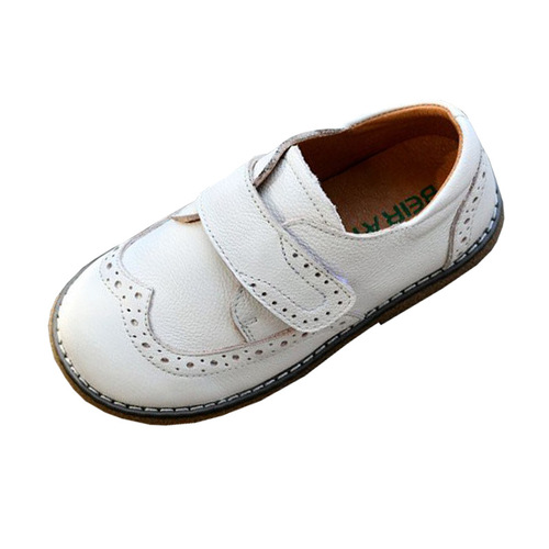 Children's black leather shoes Baroque retro cowhide shoes  new boys and girls trendy shoes campus performance shoes