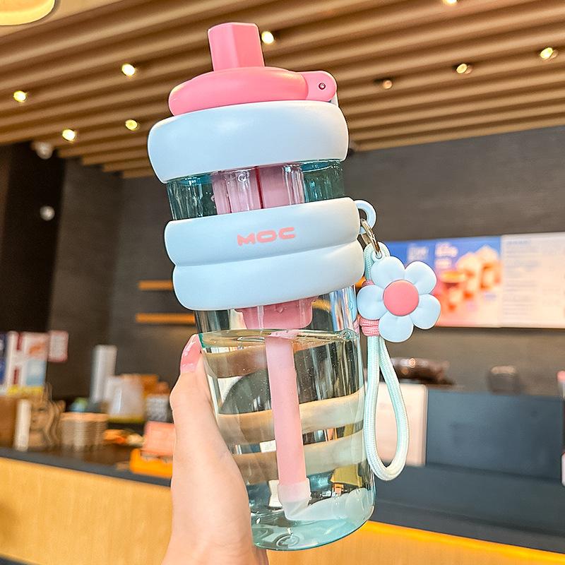 (★Separación de té ● tritan maternoinfantil★) Azul 820ml