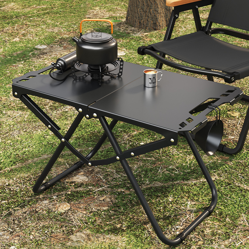 Outdoor Camping Supplies Portable Tactical Table Home Barbecue Dining Table Set Stall Folding Chair Table