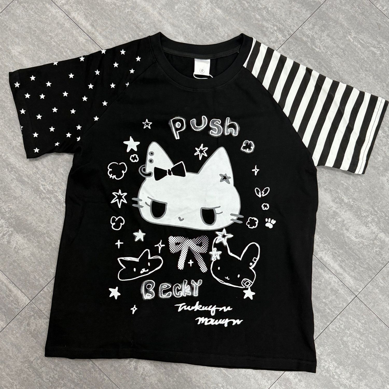 Japanese Cute Cute Cat Short-sleeved T-shirt
