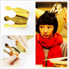 10pcs/pack children's birthday party party decoration small crown birthday hat children's golden birthday hat