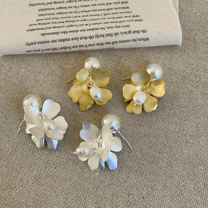 Retro matte small design sophisticated fashionable earrings from…