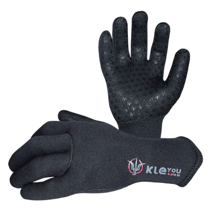3mm Diving Gloves for Men, Winter Swimming, Fish Catching, Anti-Slip, Anti-Puncture, Wear-Resistant, Warm and Cold-Proof, in Stock