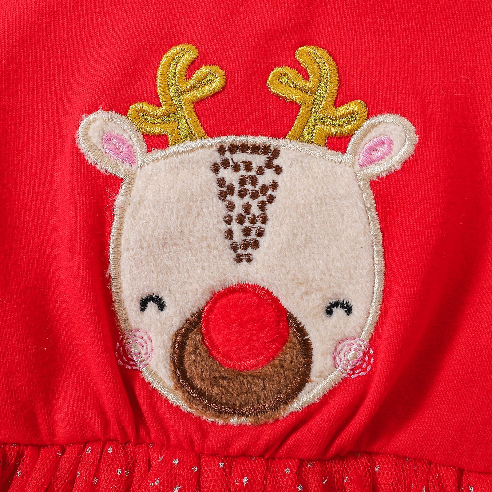 Noël Mode Cerf Coton Filles Robes display picture 4