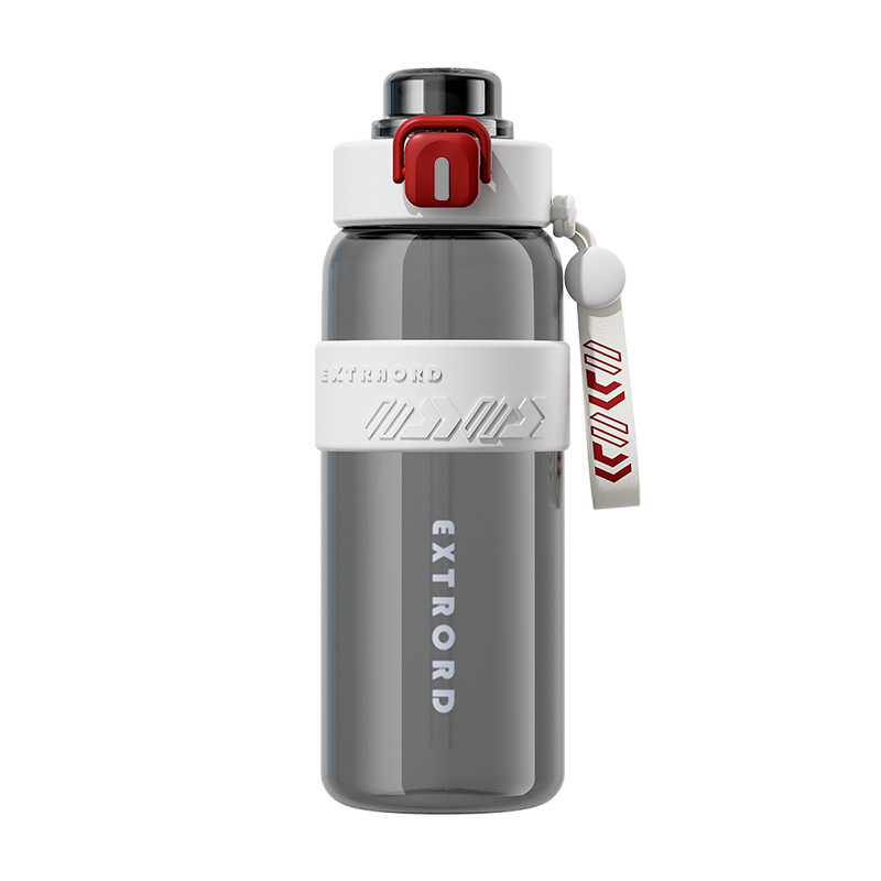 Taza de plástico de paja de doble bebida de gran capacidad cuidadosamente seleccionada Taza de agua para estudiantes de fitness deportivo Taza portátil especial para exteriores