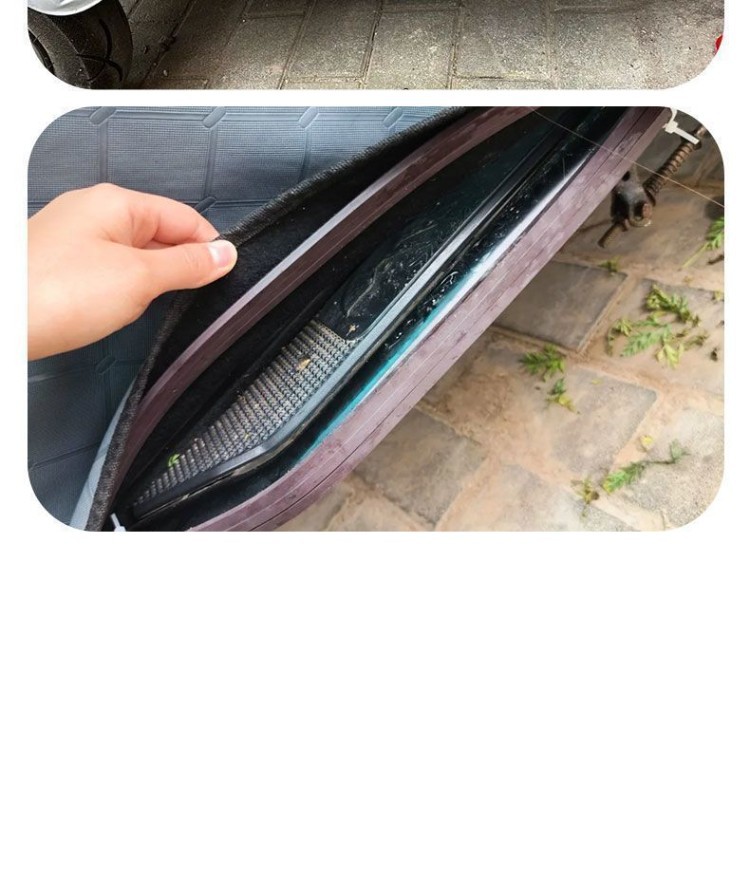Universal magnetic rubber hem fixing buckle for tricycle canopy door curtain, windproof sealing magnetic strip suitable for various types of vehicles