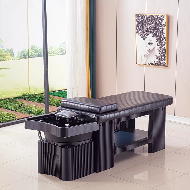 블랙 가죽(블랙 사각 세면대)