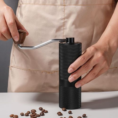 Hand-cranked coffee machine, coffee grinder, stainless steel grinding core, adjustable hand grinder, five-star and six-star coffee grinder