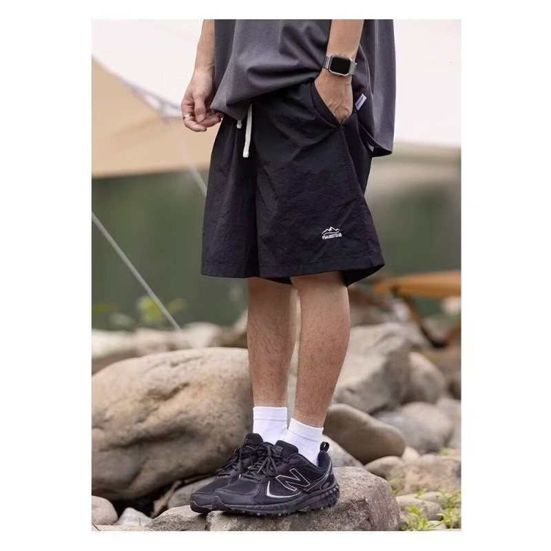 Summer Japanese travel solid color quick dry trousers