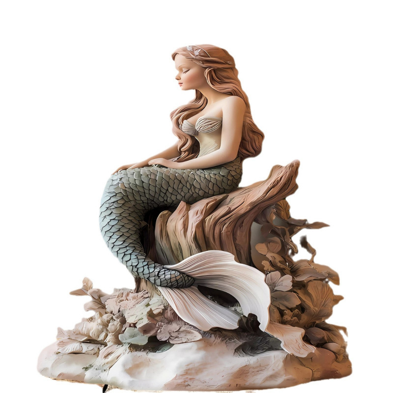 Transfronterizo nuevo estilo bohemio encantador sirena acrílico marcas para el hogar y la decoración de la oficina