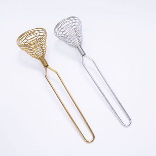 Stainless Steel Press Type Egg Beater Egg Cream Mixing Rod Household Manual Press Type Rotary Mixer