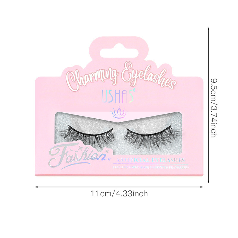 USHAS punto transfronterizo venta caliente maquillaje de ojos 3D grueso conjunto de pestañas falsas