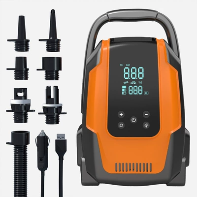Paddle Board Air Pump Car Hava nasosu - car-charger-lithium-battery-dual-use-model-free-storage-bag