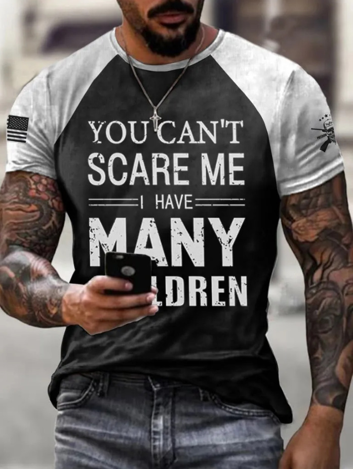 Comercio electrónico transfronterizo Amazon 3D Impresión digital hombres Camiseta cuello redondo manga corta casual Top moda tendencia fabricante