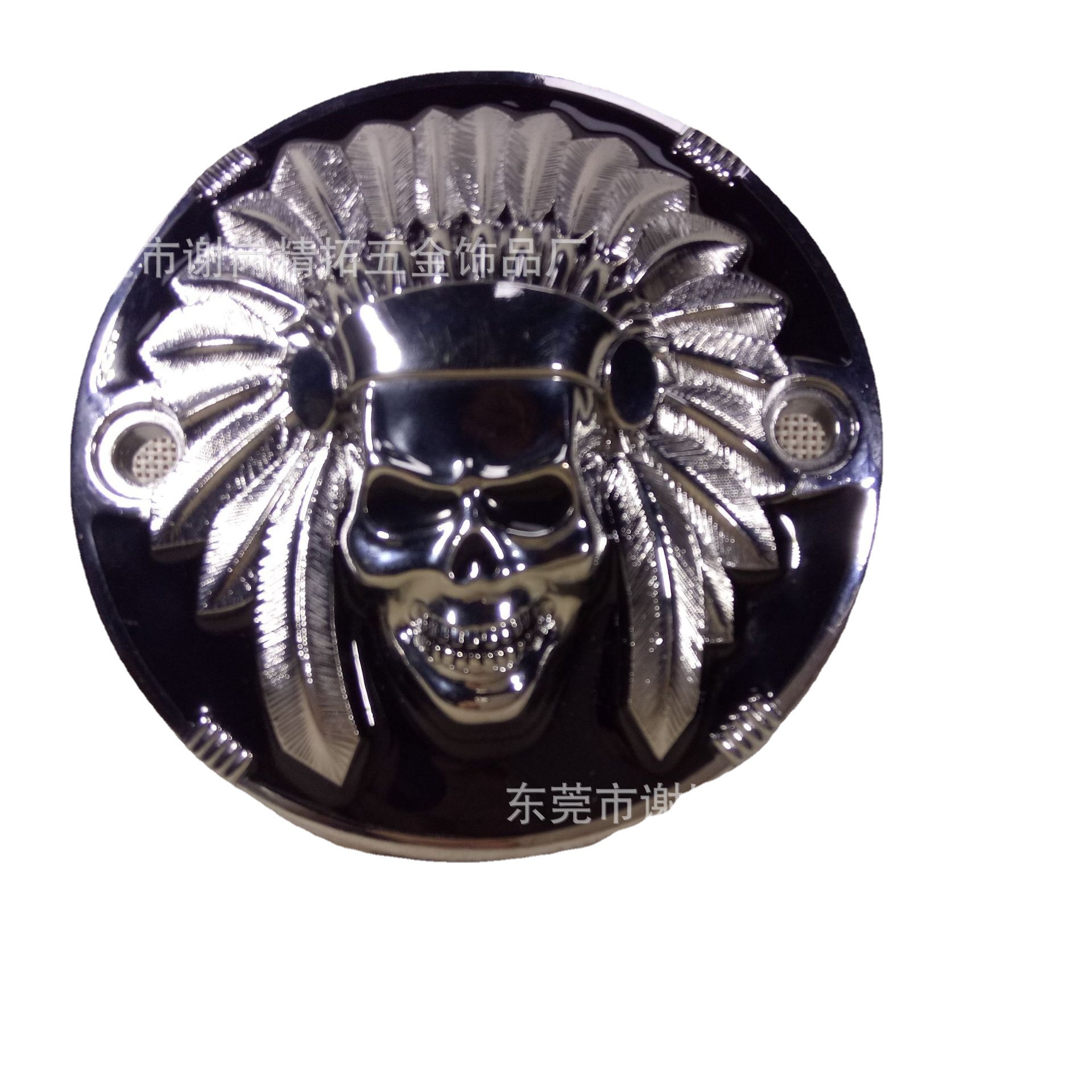 供应箱包金属logo标牌 锌合金双孔吊牌 五金冲压电镀铭牌批发