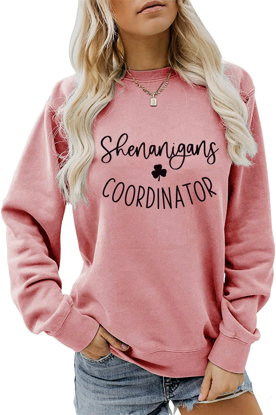 420g Weight Long Sleeve Sleeve Length Pullovers Placket Type Regular Sleeve Sleeve Type Cotton Fabric Type Regular Top Length Hoodie Tops Type Daily Occasion Round Neck Neckline Loose Fit Type St. Patrick Festival Shamrock, Letter Pattern Spring, Autumn Season Women's Gender Casual, Streetwear Style Women's Hoodies Long Sleeve Casual Streetwear Shamrock Letter 15