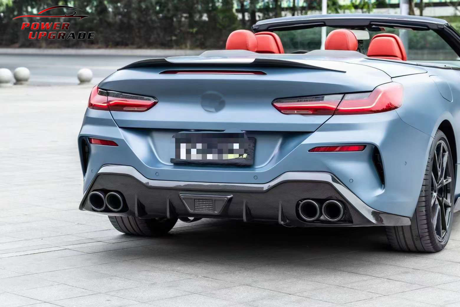 Suitable for BMW 8 Series G14 G15 G16 upgraded AC dry carbon fiber modification kit: front lip, side skirts, rear spoiler, rear lip
