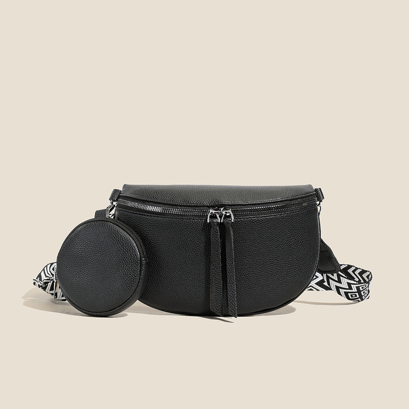 New Retro Soft Leather Pu Chest Bag Waist Bag Fashion Women's Bag with Coin Purse Casual Wide Shoulder Strap Single Shoulder Crossbody Bag New Retro Soft Leather Pu Chest Bag Waist Bag Fashion Women's Bag with Coin Purse Casual Wide Shoulder Strap Single Shoulder Crossbody Bag
