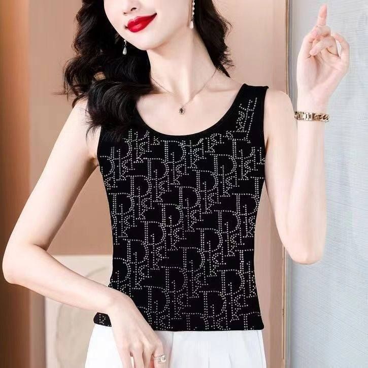 Cross-Border Mom 2025 Camisole Women's Inner Wear Spring and Autumn Sleeveless Summer Shirt Suit Bottoming Women's Top Summer Cross-Border Mom 2025 Camisole Women's Inner Wear Spring and Autumn Sleeveless Summer Shirt Suit Bottoming Women's Top Summer