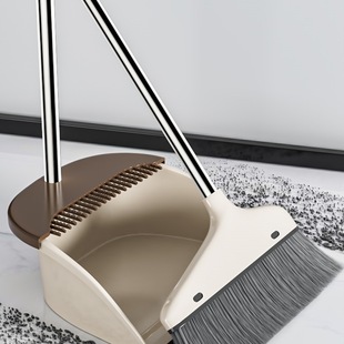 2025 New Broom and Dustpan Set for Home Use, Includes a Sweeping and Dusting Tool That Doesn'T Stick to Hair