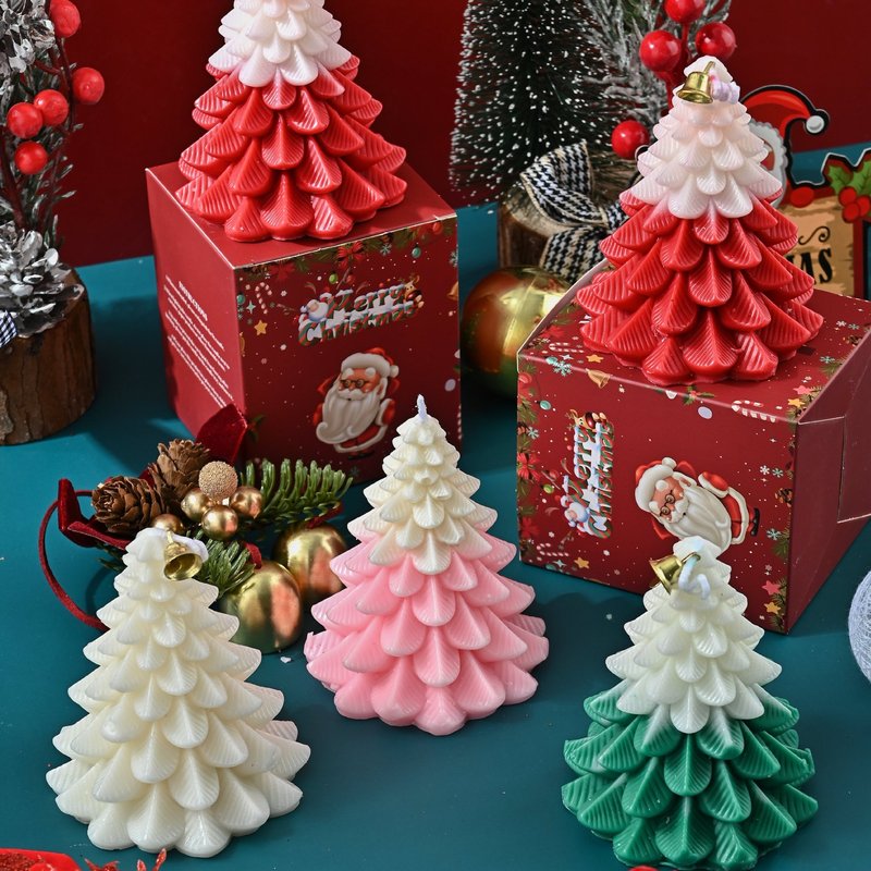 クリスマスツリーアロマキャンドルクリエイティブギフトボックスクリスマスギフト家の装飾装飾品お土産クロスボーダーアロマキャンドル|undefined
