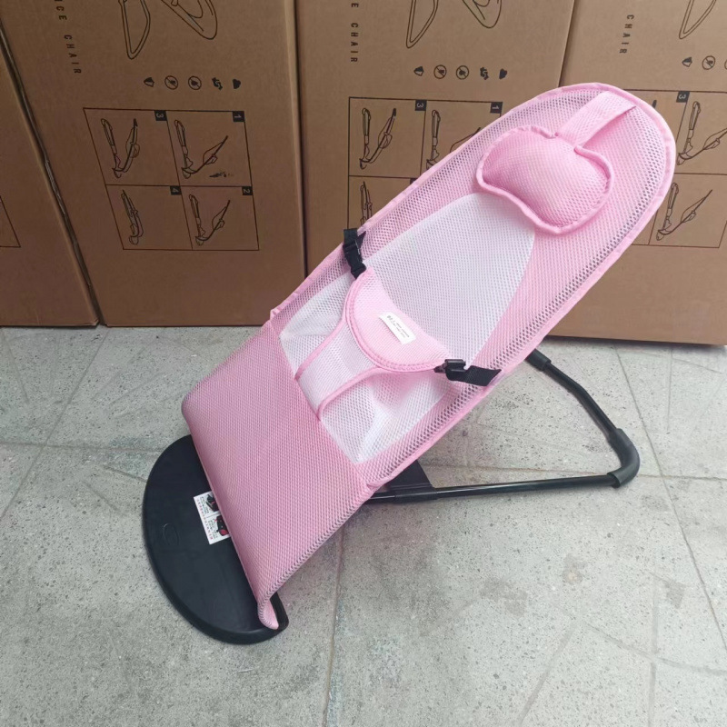 뉴 핑크 더블 메쉬 모델(화이트 하트) + 베개 - 장난감 없음