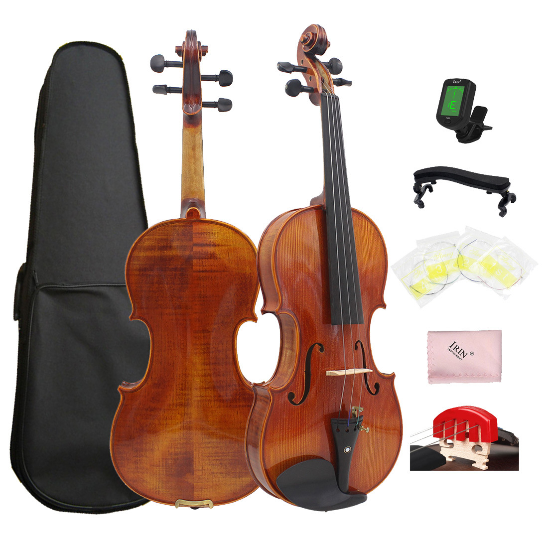 Manufacturer Wholesale Professional Handmade Solid Wood Violins for Adults and Children, Professional-Grade Violins with Ebony Configuration