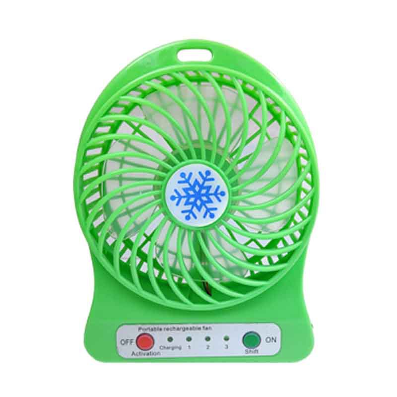 Mini ventilador USB portátil de escritorio con logotipo personalizable, diseño de copo de nieve y plátano, silencioso y pequeño.