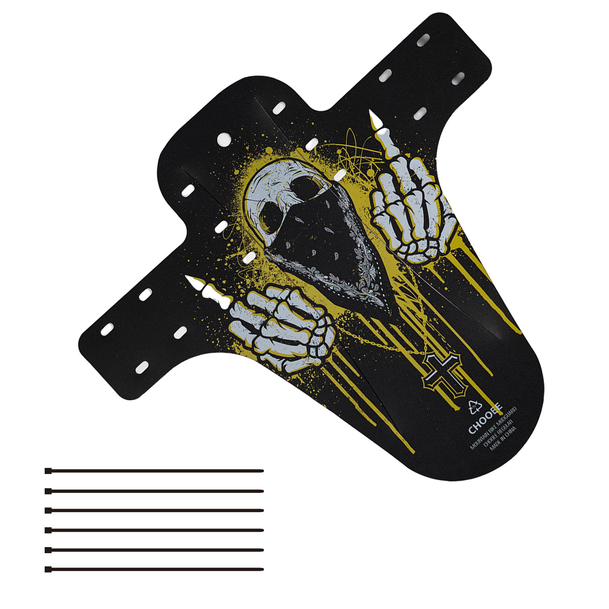 Chooee fibra de carbono guardabarros bicicleta de montaña delantera y trasera universal guardabarros bicicleta cuesta abajo guardabarros fresco