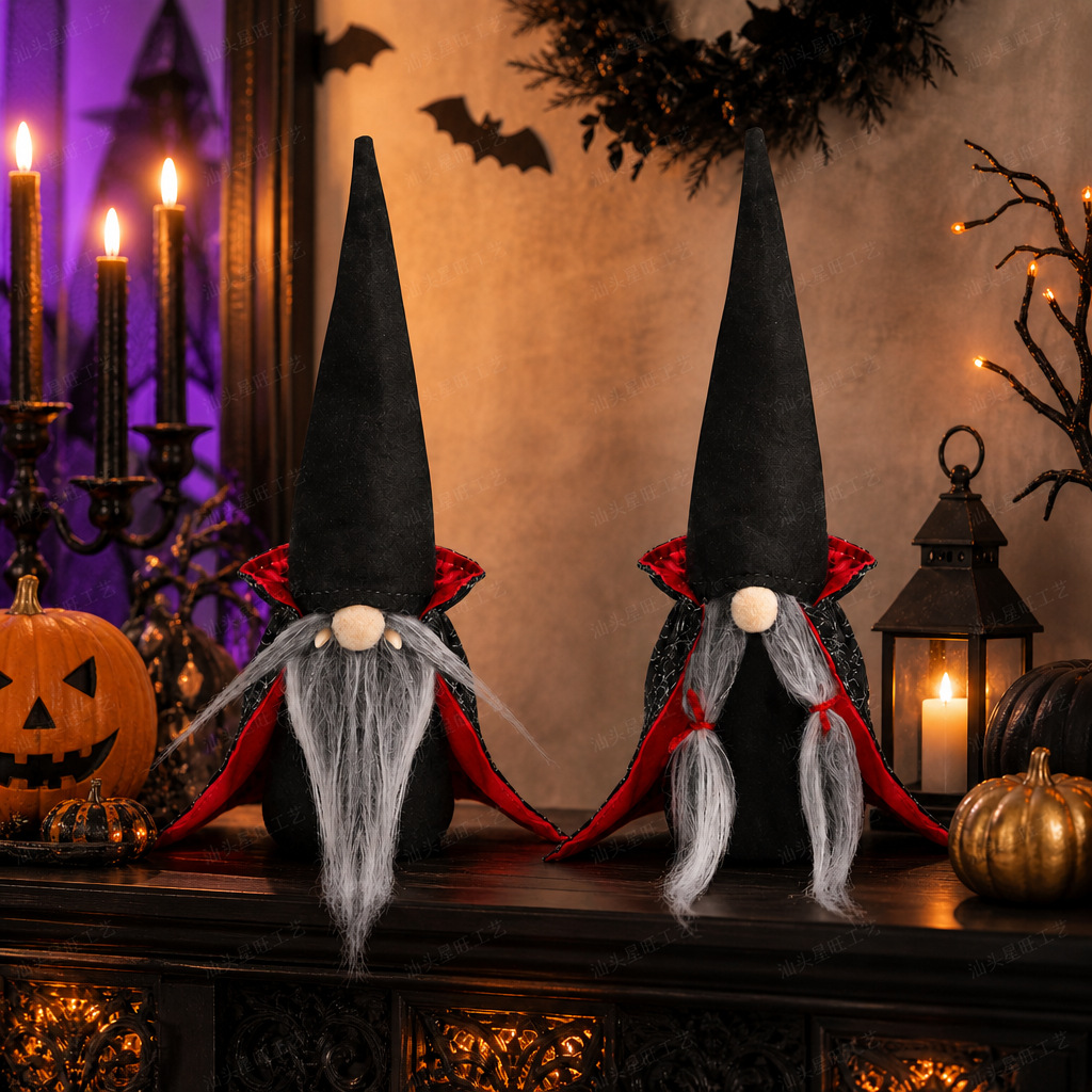 Muñecas de vampiros de Halloween transfronterizas muñecas de vampiros negras sin cara enanos muñecas de vampiros