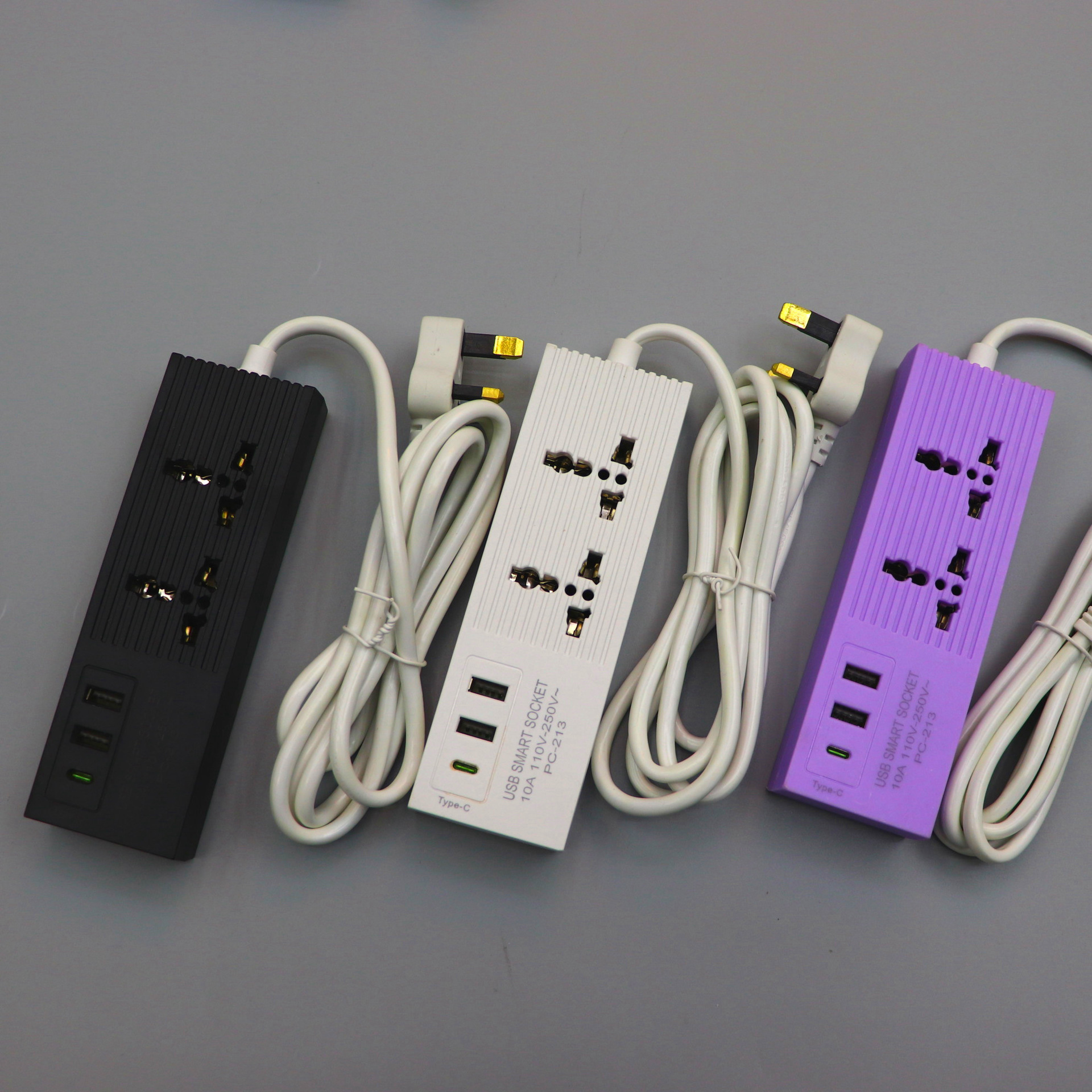 TYPE-C 5V 4A USB Tailandia Filipinas América del Sur Perú dos enchufe de viaje de color plano image 4