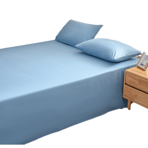 New pure cotton bed sheet single product solid color ins style Class A washed cotton fitted sheet bedspread single piece pure cotton bed sheet wholesale