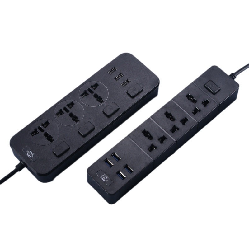 Embalaje de caja de regalo USB negro USB premium de cobre con seguro enchufe de comercio electrónico transfronterizo enchufe de fila