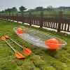3,36 м двухместная лодка, комплект с крупными прозрачными спинками, оранжевый