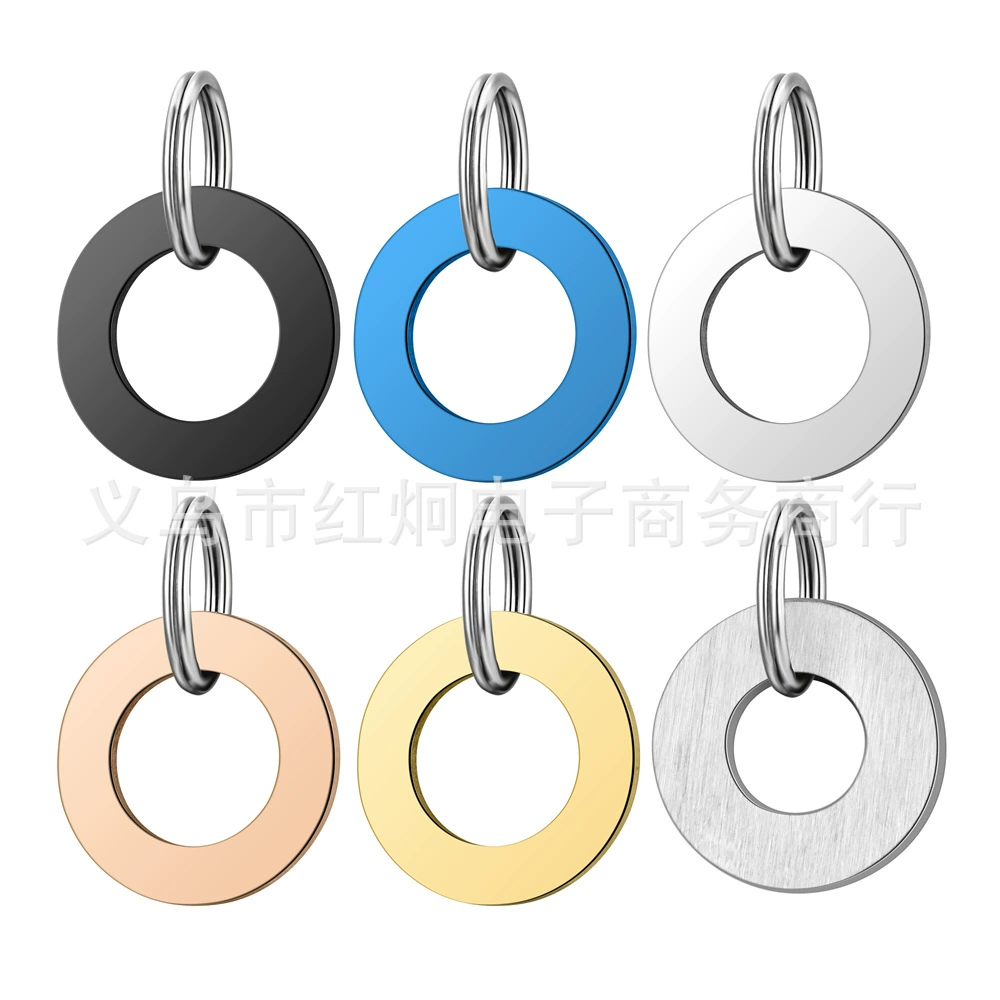 Трансграничный источник из нержавеющей стали кольцо собачий бренд новый бренд домашних животных титановая сталь собачий бренд металлический круглый собачий бренд