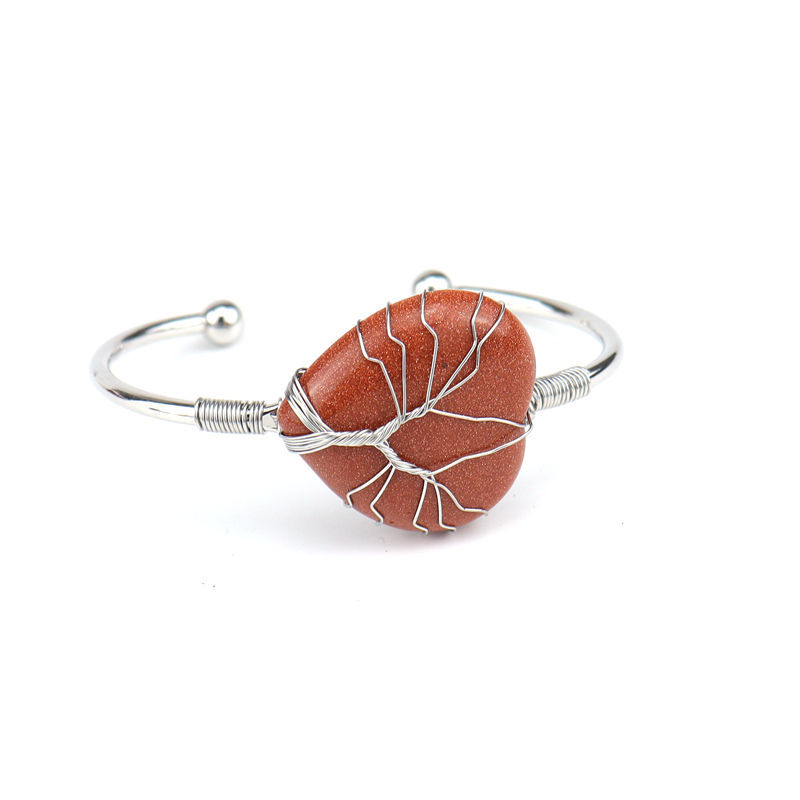 Fashion Water Droplets Crystal Plating Bangle 1 Piece