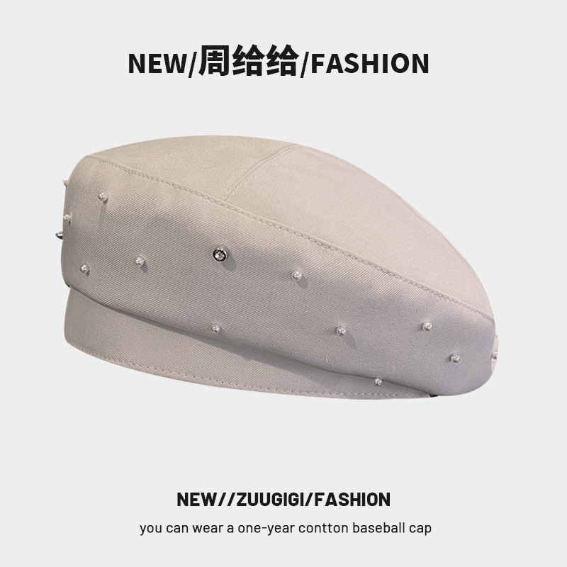 Zhou Gi para la versión coreana temperamento boina niños primavera y otoño mostrar la cara pequeño sombrero pintor japonés sensación alta retro versátil